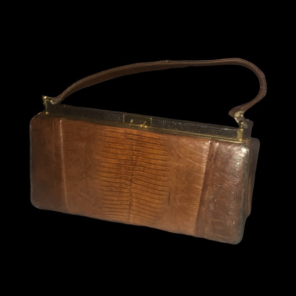 ESCORT 1950'S EXOTIC ALLIGATOR HANDBAG - Picture 2 of 9